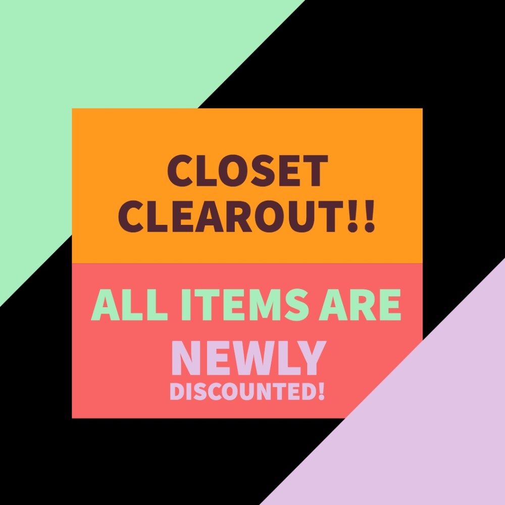 CLOSET CLEAR OUT + accepting *most* new offers!